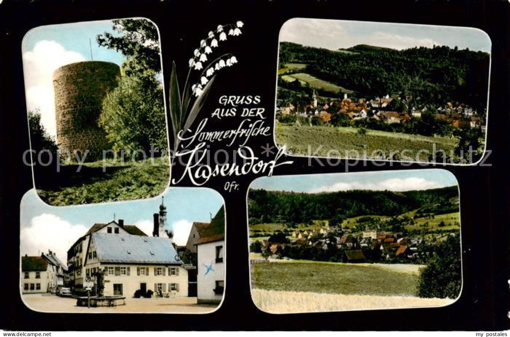 73859939 Kasendorf Oberfranken Runder Turm Rathaus Panorama Kasendorf Oberfranke - Autres & Non Classés