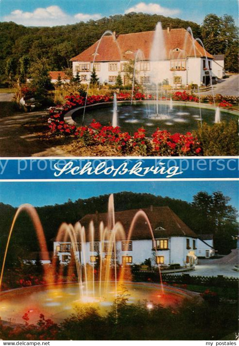 73859869 Heidelbeck Kalletal NRW Gast Und Pensionshaus Schlosskrug Springbrunnen - Autres & Non Classés