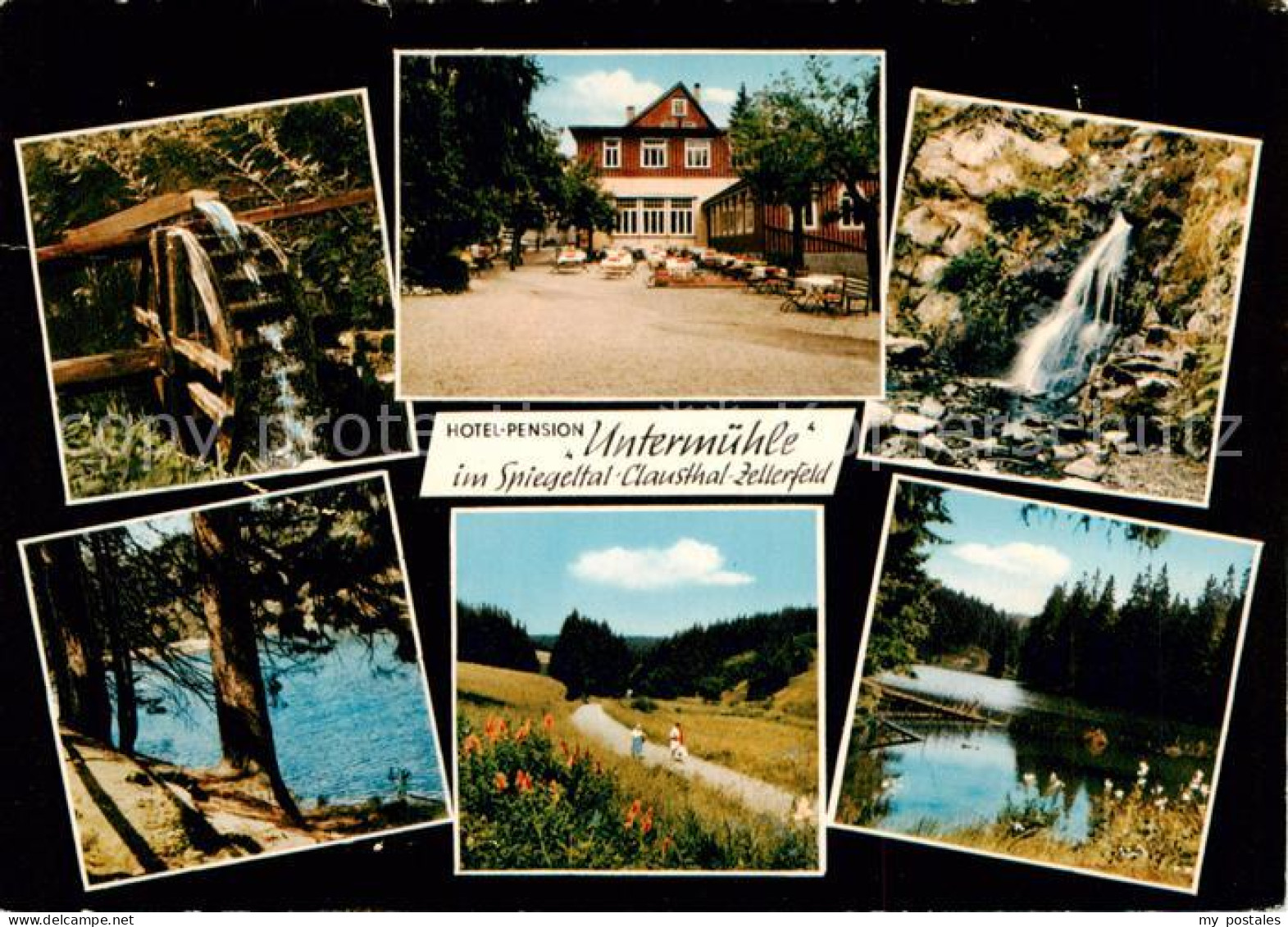 73859868 Clausthal-Zellerfeld Hotel Pension UntermÃ¼hle Wasserrad Wasserfall Pan - Clausthal-Zellerfeld