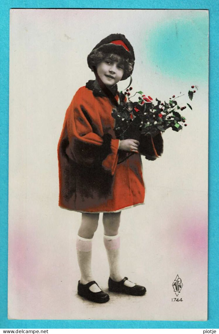 * Fantaisie - Fantasy - Fantasie (Enfant - Child - Kind) * (APN 1744) Portrait, Girl, Fille, Meisje, Fleurs, Flowers - Portretten