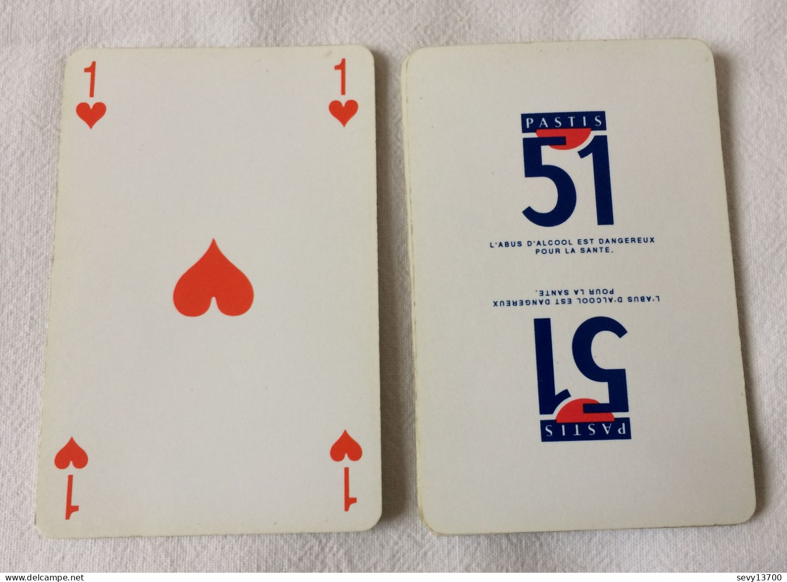 Jeu De 32 Cartes Pastis 51 - Fabricant Héron - 32 Carte