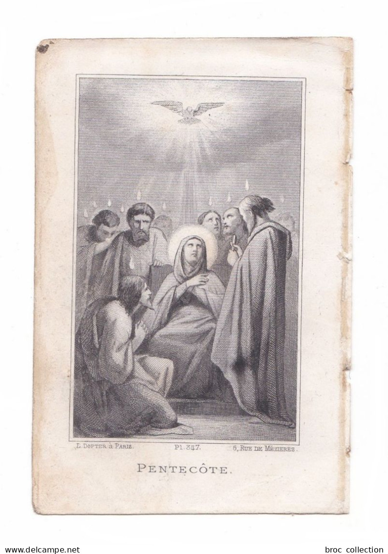 Pentecôte, Page De Missel, éd. L. Dopter Pl. 347 - Images Religieuses