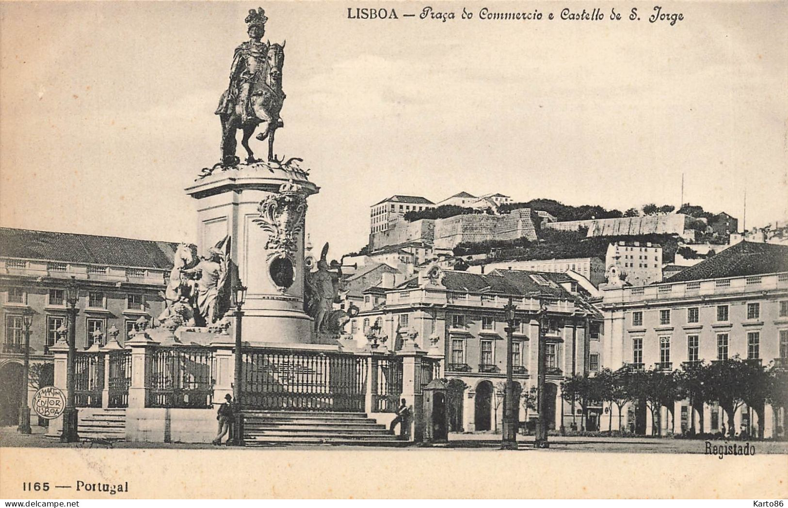 Lisboa * Praça Do Commercio E Castello De S. Jorge * Lisbonne Portugal - Lisboa