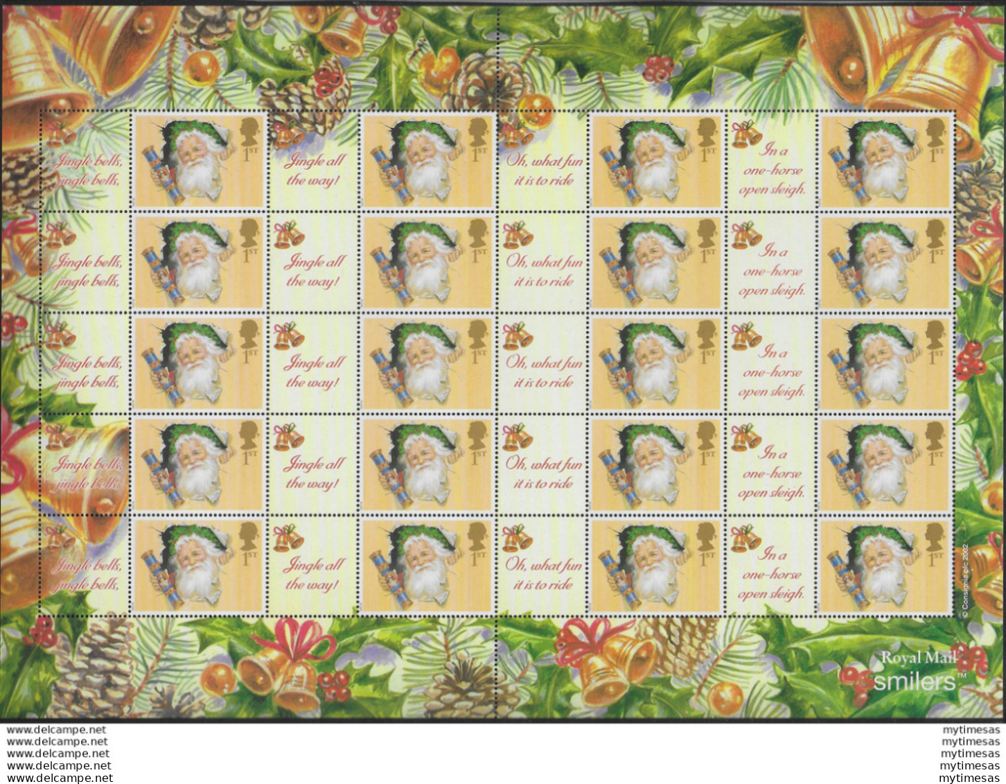 2002 Gran Bretagna Babbo Natale MNH Unif. MS N. 10 - Sonstige & Ohne Zuordnung