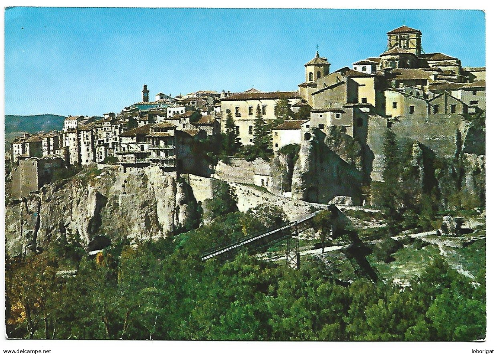 CASAS COLGADAS Y VISTA PARCIAL / SUSPENDED HOUSES AND PARTIAL VIEW.- CUENCA.- ( ESPAÑA ). - Cuenca