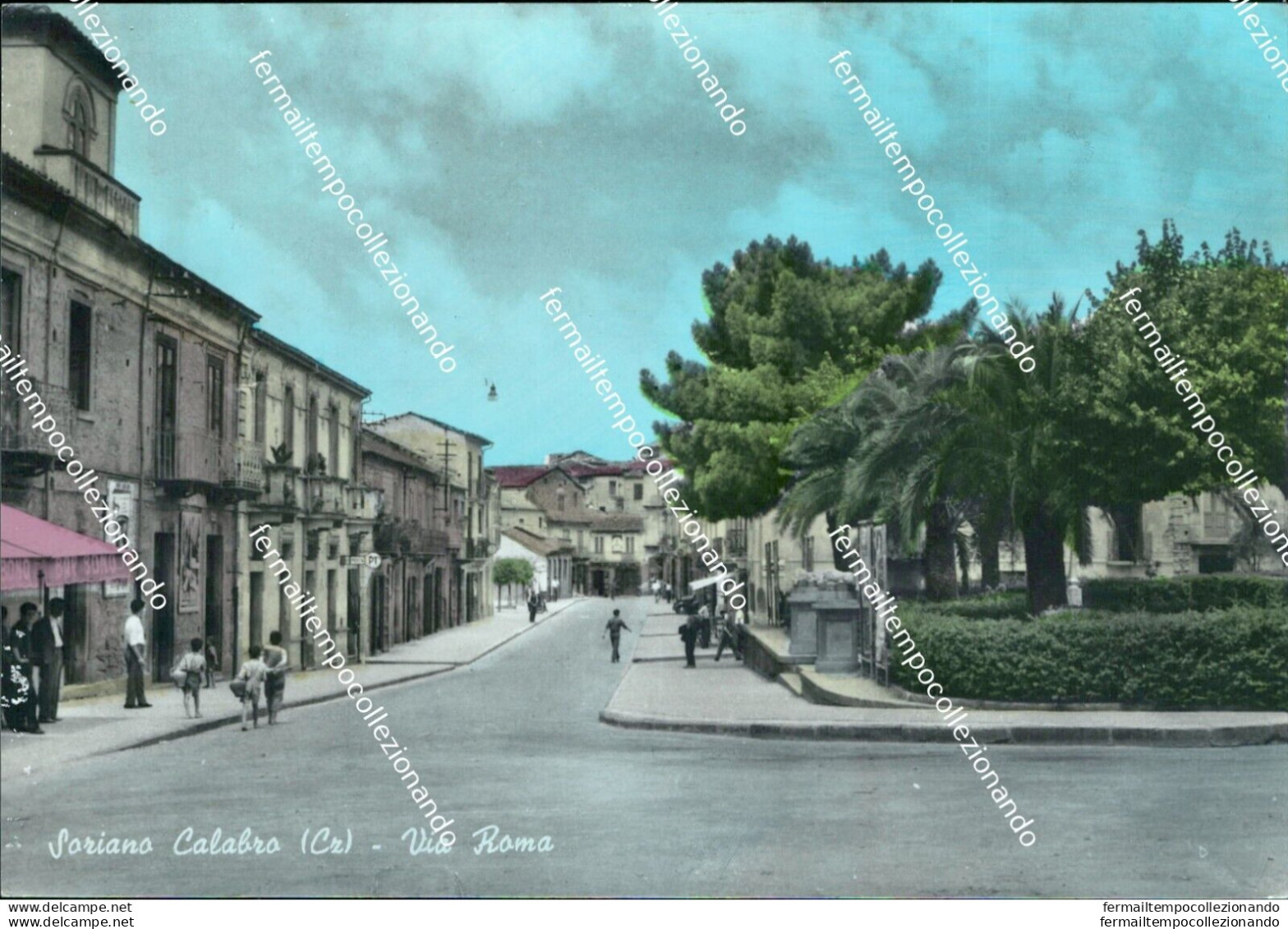 Az612 Cartolina Soriano Calabro Via Roma Provincia Di Catanzaro - Catanzaro