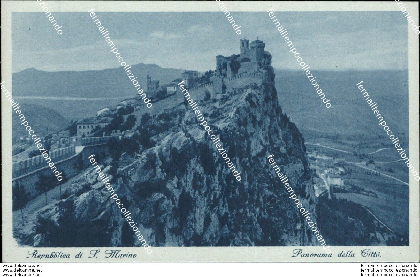 Ba4 Cartolina Repubblica Di San Marino Panorama  Della Citta' - San Marino