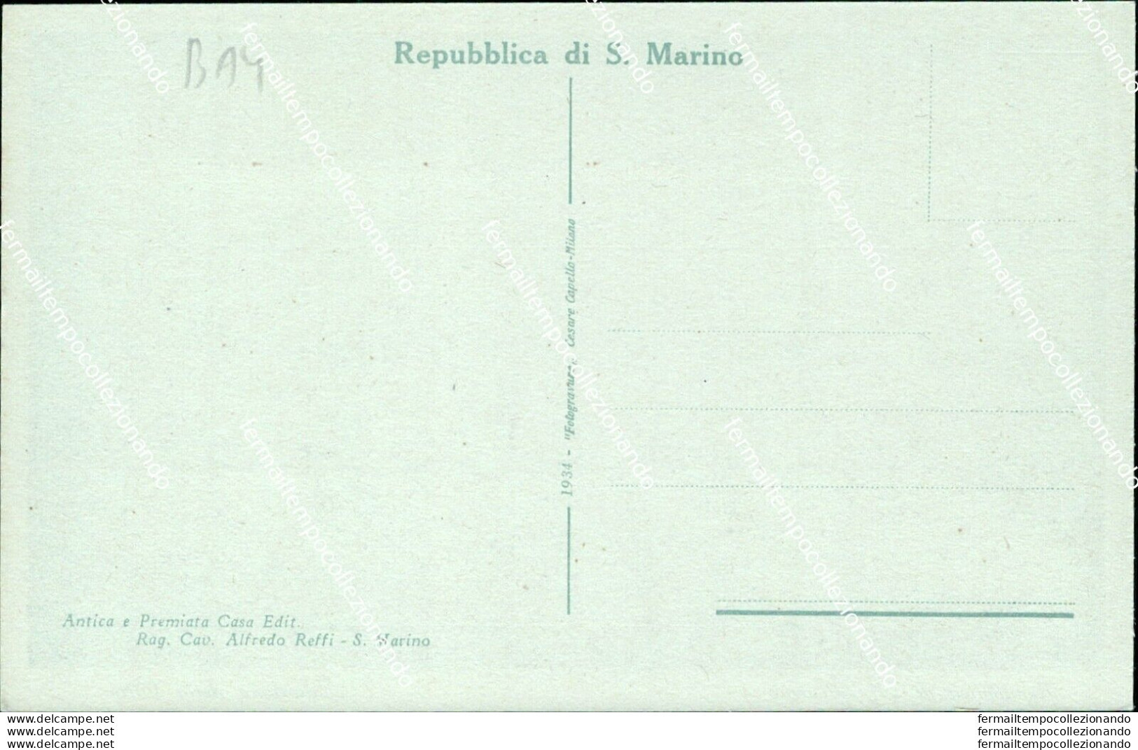 Ba4 Cartolina Repubblica Di San Marino Panorama  Della Citta' - San Marino