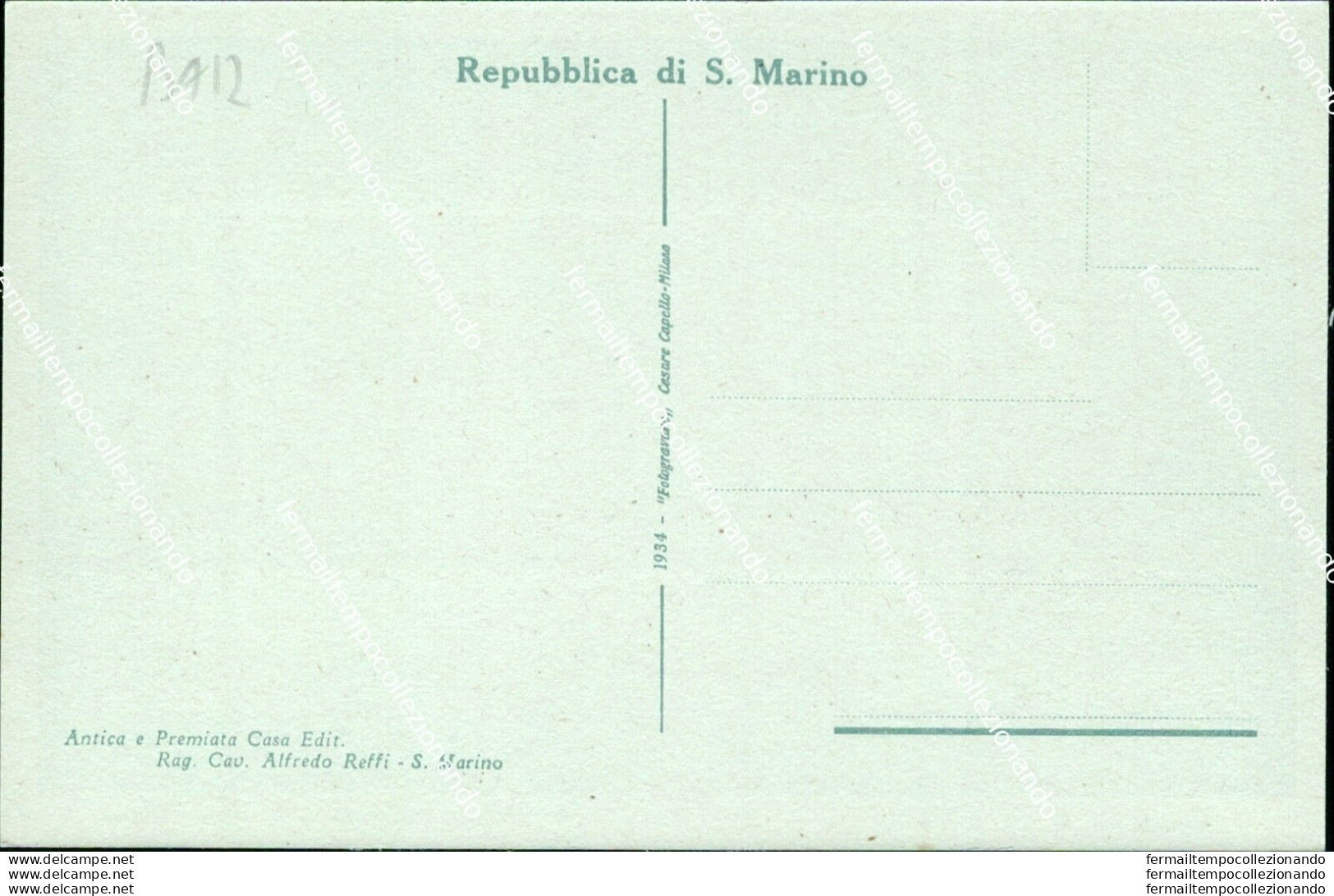 Ba12 Cartolina Repubblica Di San Marino Il Monte Titano E Le Tre Torri - Saint-Marin