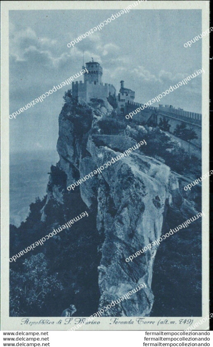 Ba18 Cartolina Repubblica Di San Marino Seconda Torre - Saint-Marin