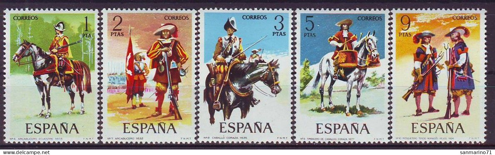 SPAIN 2062-2066,unused - Militares