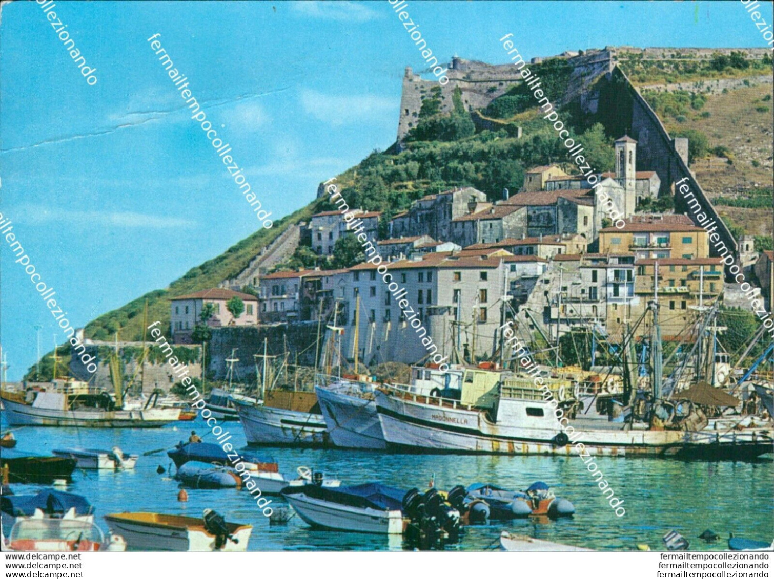 Br374 Cartolina Porto Ercole Piega Provincia Di  Grosseto Toscana - Grosseto