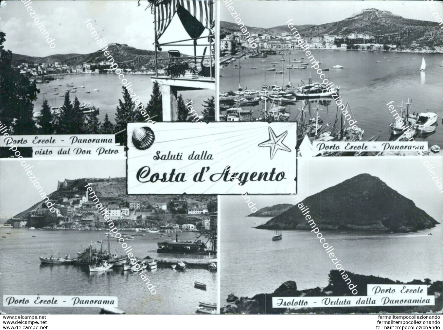 Br55 Cartolina Porto Ercole Costa D'argento Provincia Di Grosseto Toscana - Grosseto