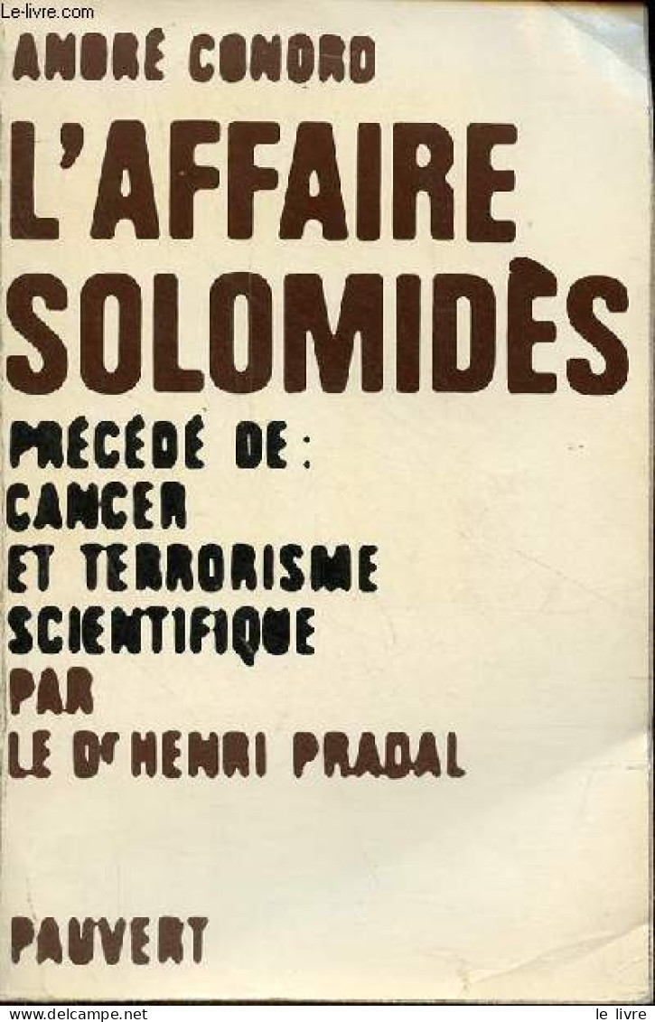 L'Affaire Solomidès. - Conord André - 1977 - Salute