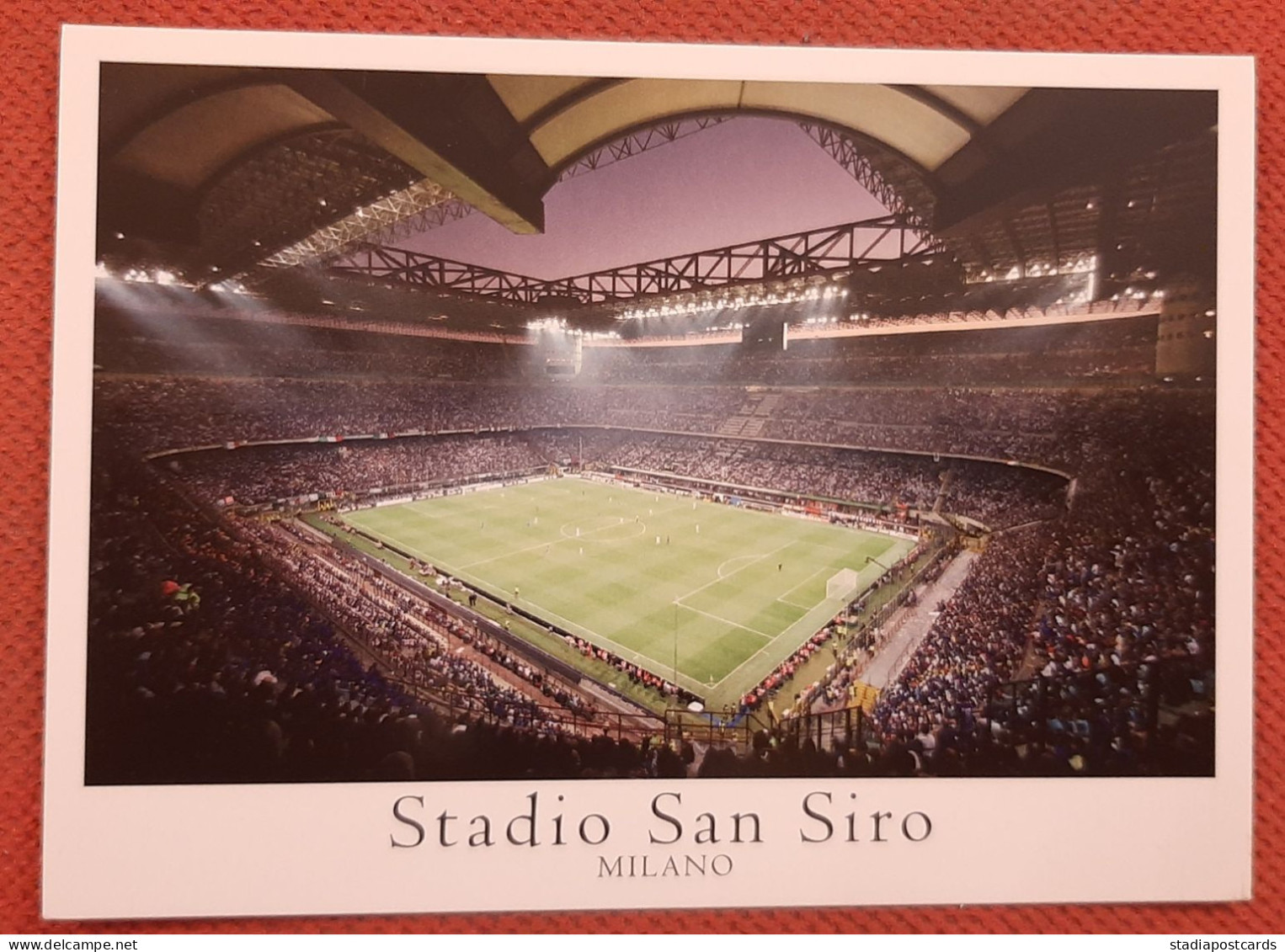Milano Milan Inter San Siro Giuseppe Meazza Cartolina Stadio Postcard Stadion AK Carte Postale Stade Estadio Stadium - Soccer