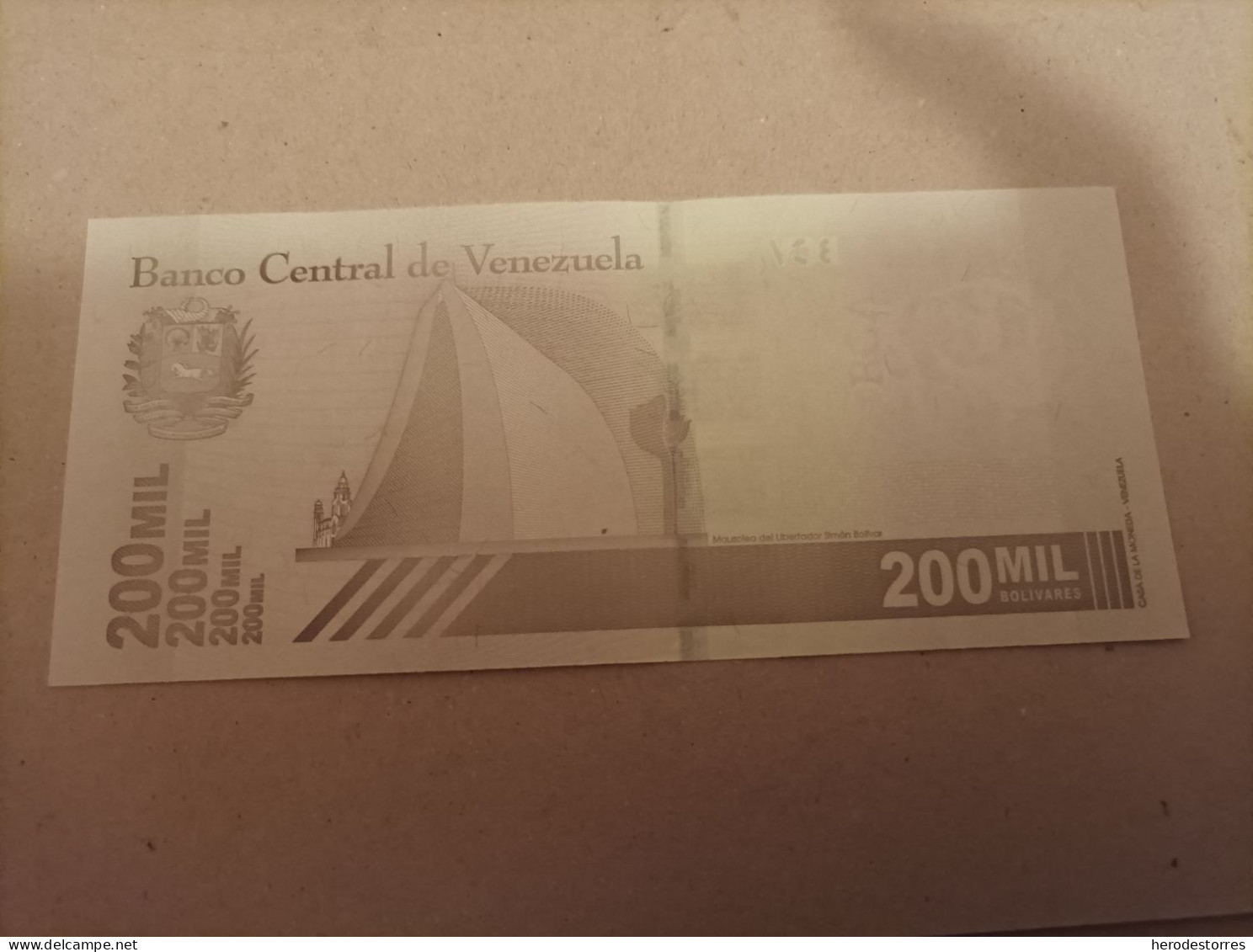 Billete Venezuela 200000 Mil Bolívares, Serie A, Año 2020, UNC - Venezuela