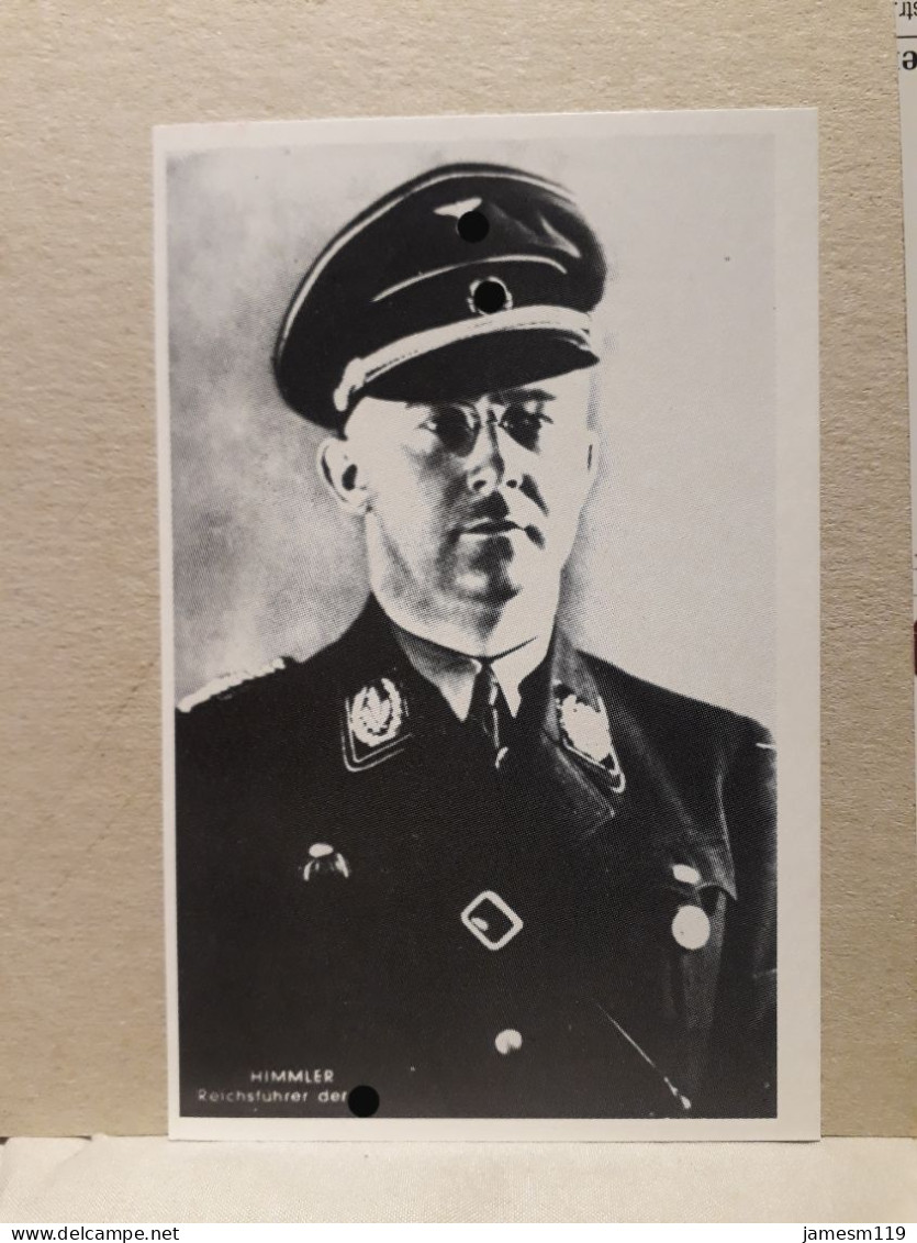 Heinrich Himmler Porträt Postkarte - Repro - Guerre 1939-45