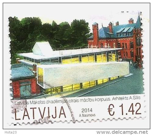 (!)  Latvia Lettland Lettonie 2014  Architecture - ART SCHOOL  Used (0) - Letonia