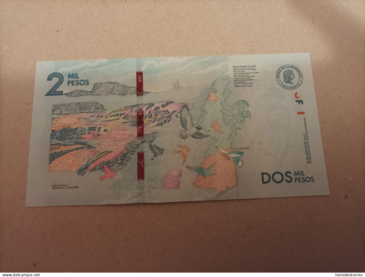 Billete De Colombia De 2000 Pesos Serie AA, Sc - Colombia
