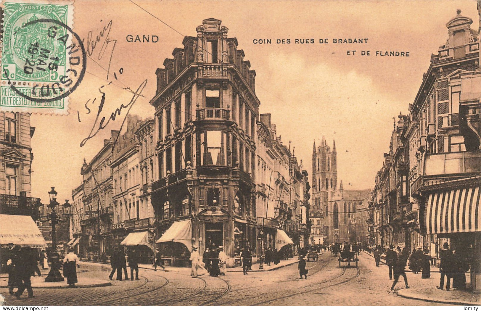 Belgique Gent Gand Coin Des Rues De Brabant Et Rue De Flandre CPA - Gent