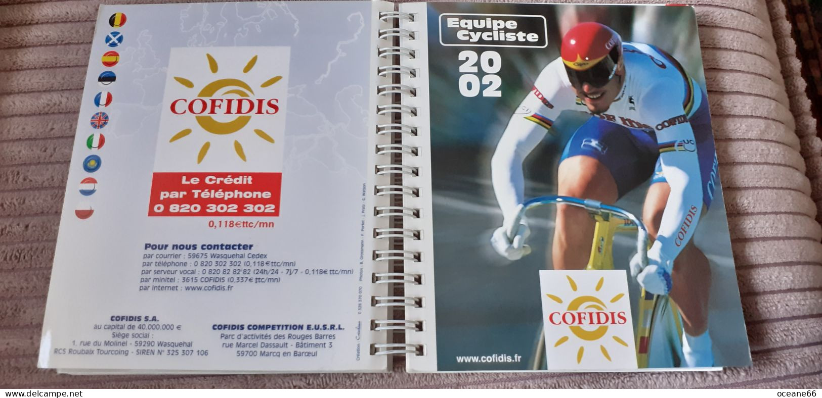 Livret Cofidis 2002 Avec Photos Des Coureurs - Ciclismo