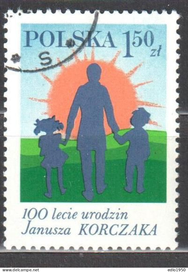 Poland 1978 - Janusz Korczak - Mi. 2582 - Used - Gebruikt