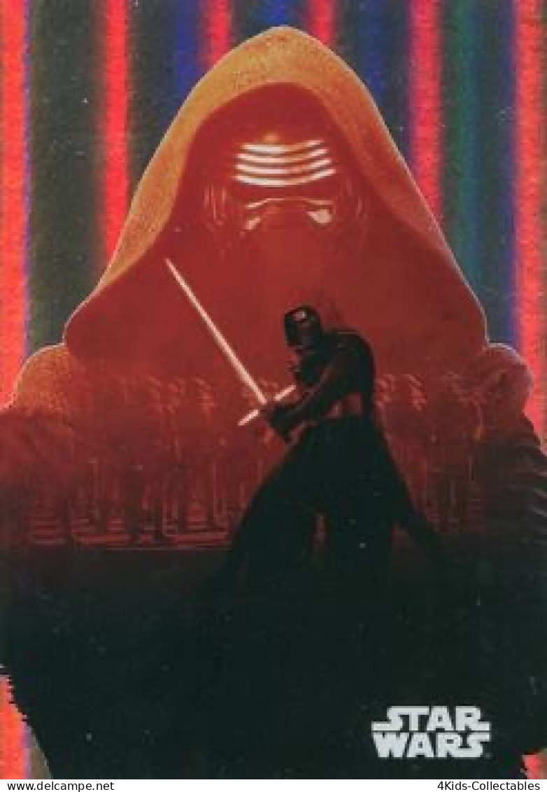 2015 Topps STAR WARS Journey To The Force Awakens "Character Silhouette Foil" F-5 Kylo Ren - Star Wars