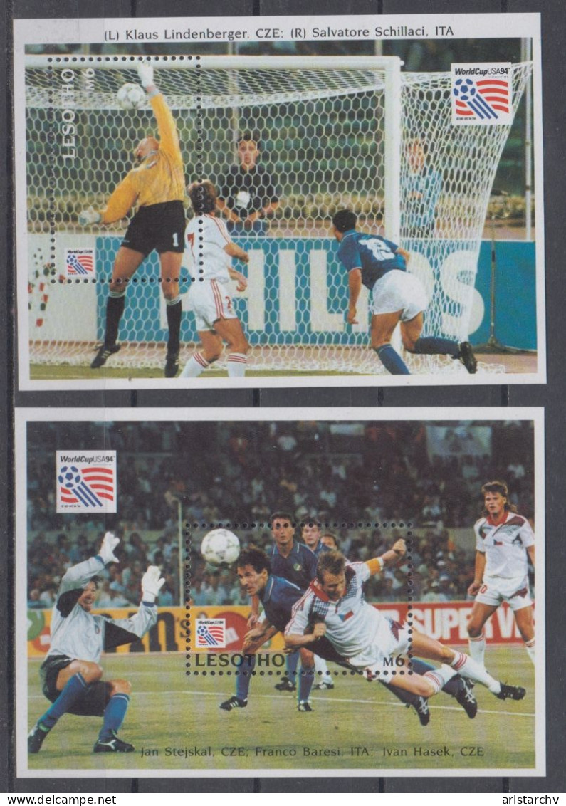 LESOTHO 1998 FOOTBALL WORLD CUP 2 S/SHEETS SHEETLET AND 6 STAMPS - 1998 – France