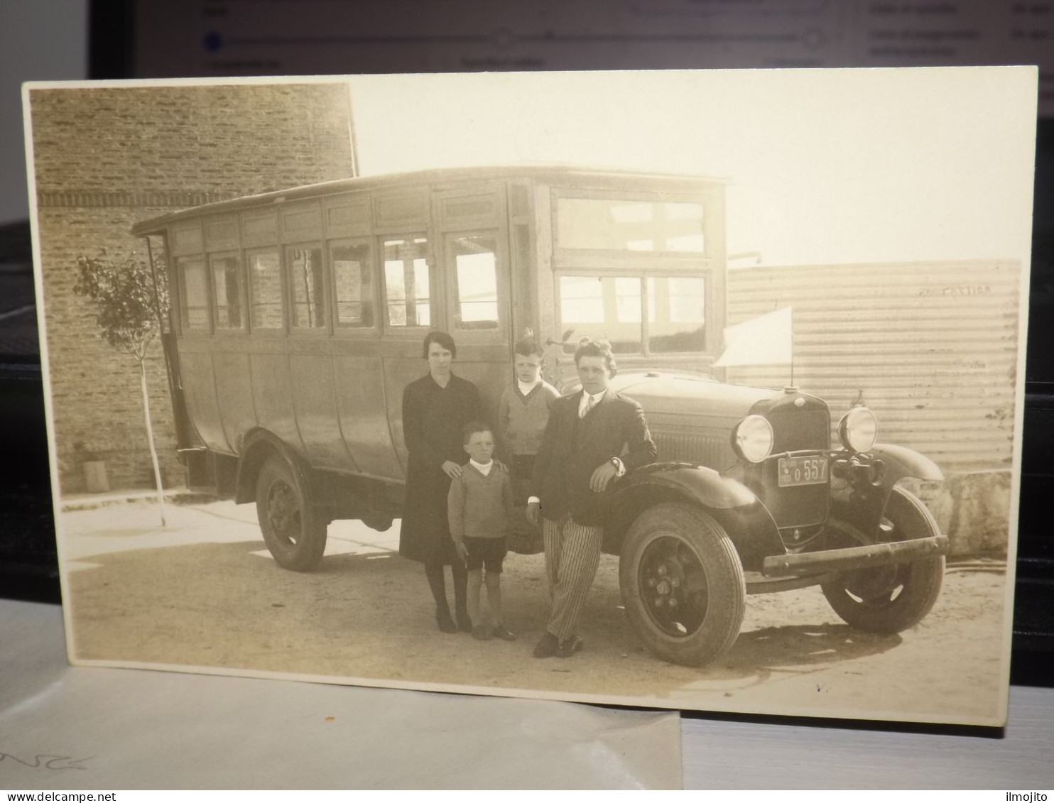 POSTCARD BUS LA PLATA 1931 PHOTO AK CPA - Buses & Coaches