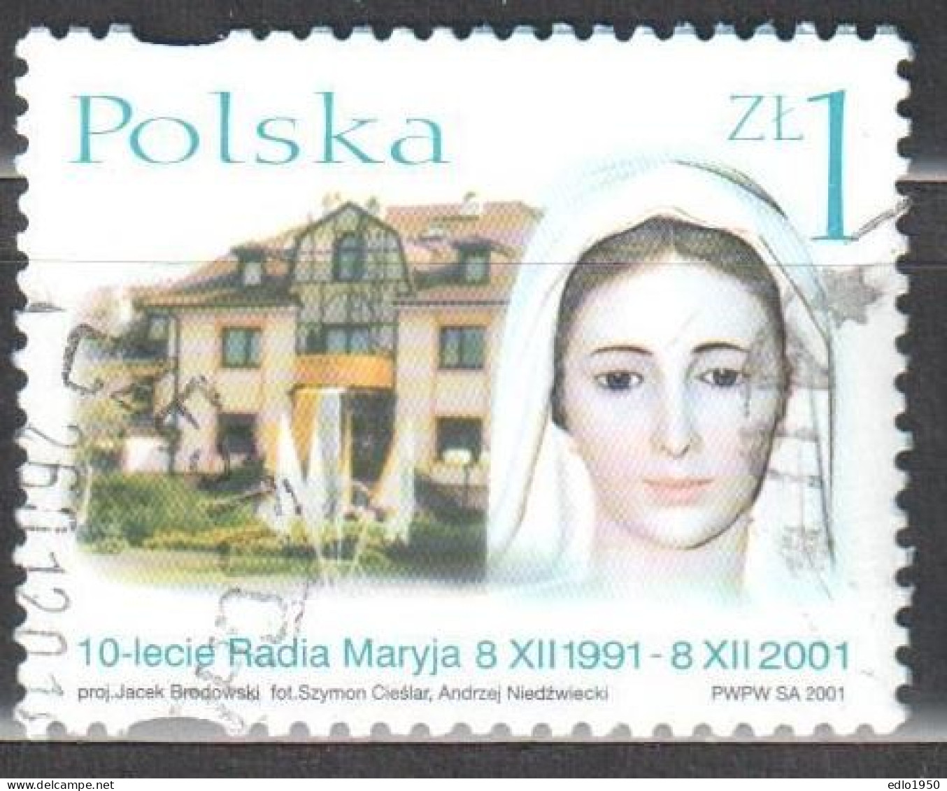 Poland 2001 -  "Radio Maryja" - 10th Anniv. - Mi 3928 Used - Usati