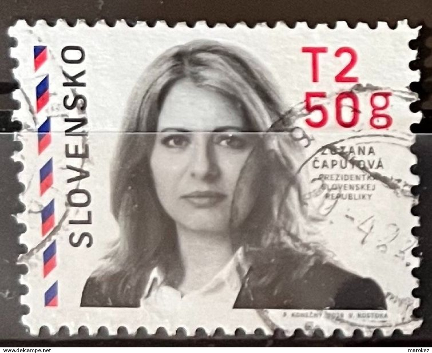 SLOVAKIA 2019 Personalities - President Zuzana Caputova Postally Used Michel# 875 - Oblitérés