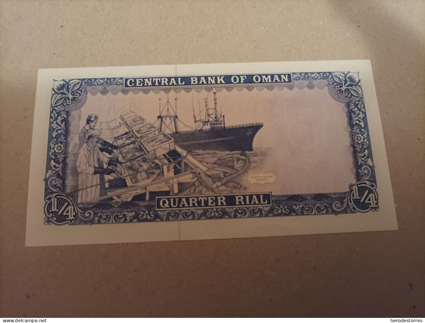 Billete Oman 1/4 Rial, Año 1989, UNC - Oman