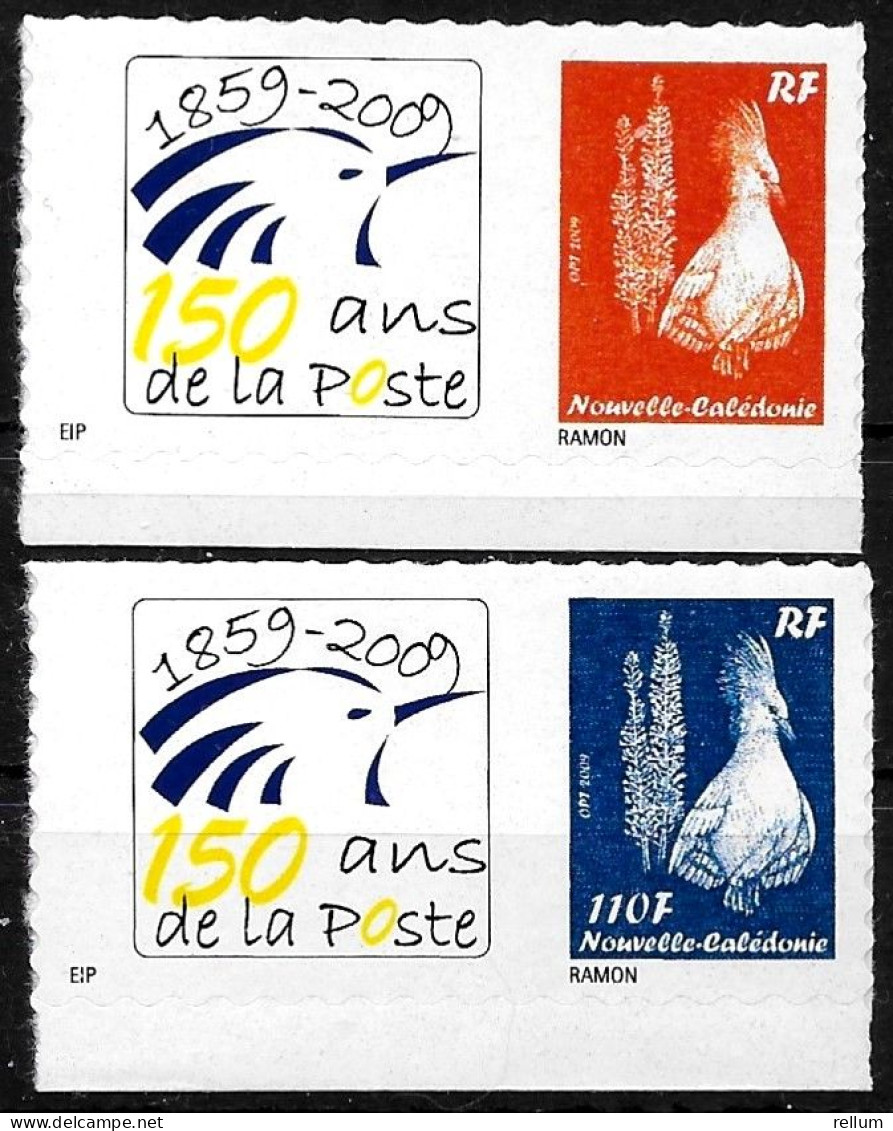 Nouvelle Calédonie 2009 - Yvert Et Tellier Nr. 1086/1087 - Michel Nr. 1513 A/B ** - Unused Stamps