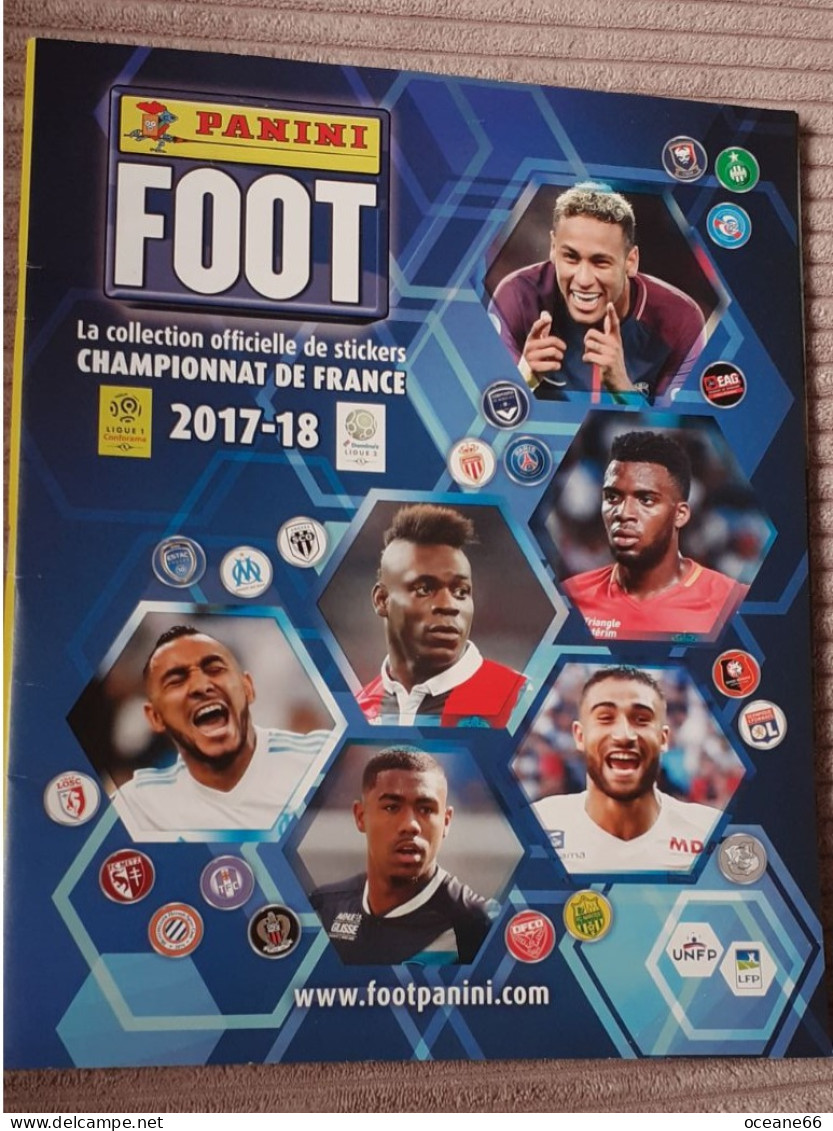 Album Panini Championnat De France 2017-18 Vide - Trading Cards