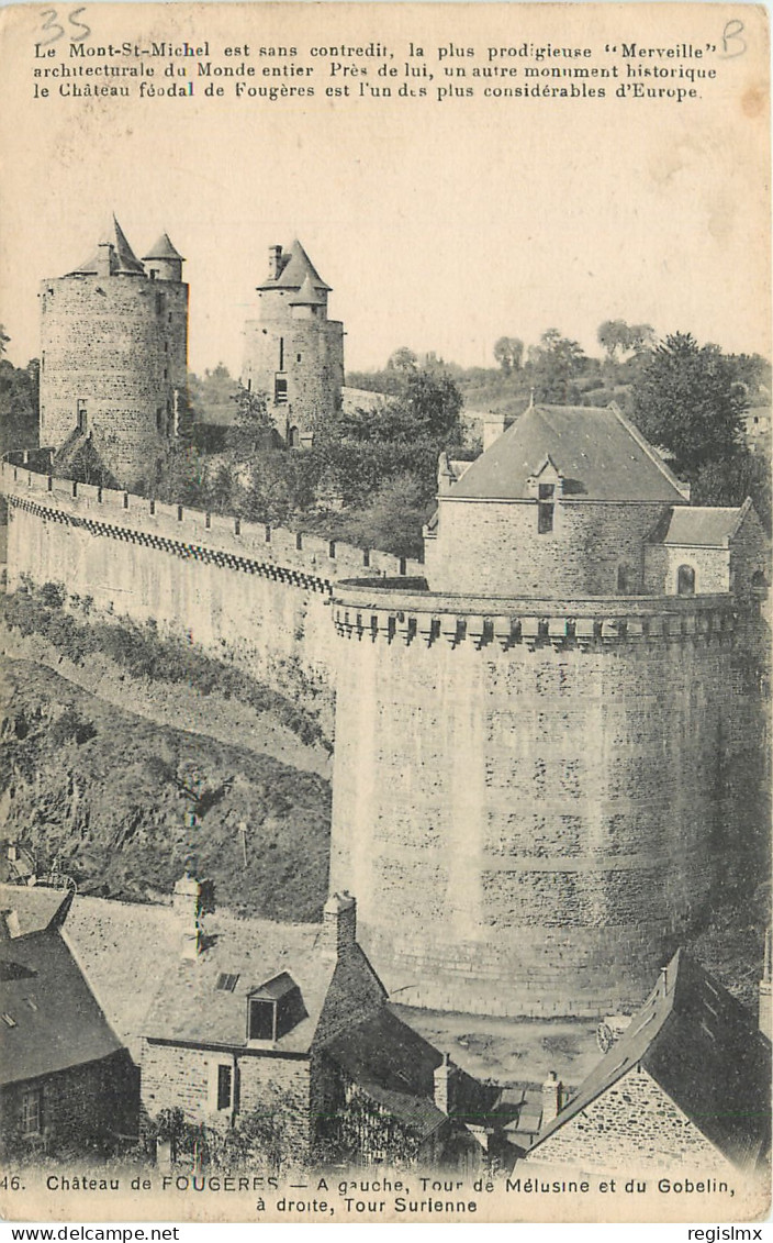 35-FOUGERES-N°3019-B/0103 - Fougeres