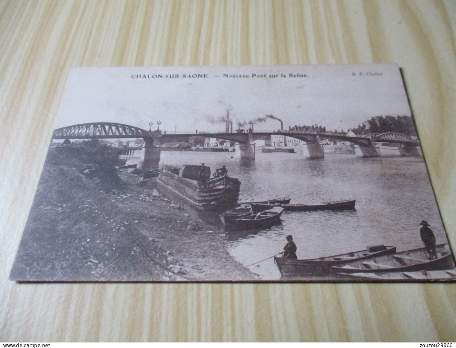 CPA Chalon-sur-Saône (71).Nouveau Pont Sur La Saône - Carte Animée. - Chalon Sur Saone