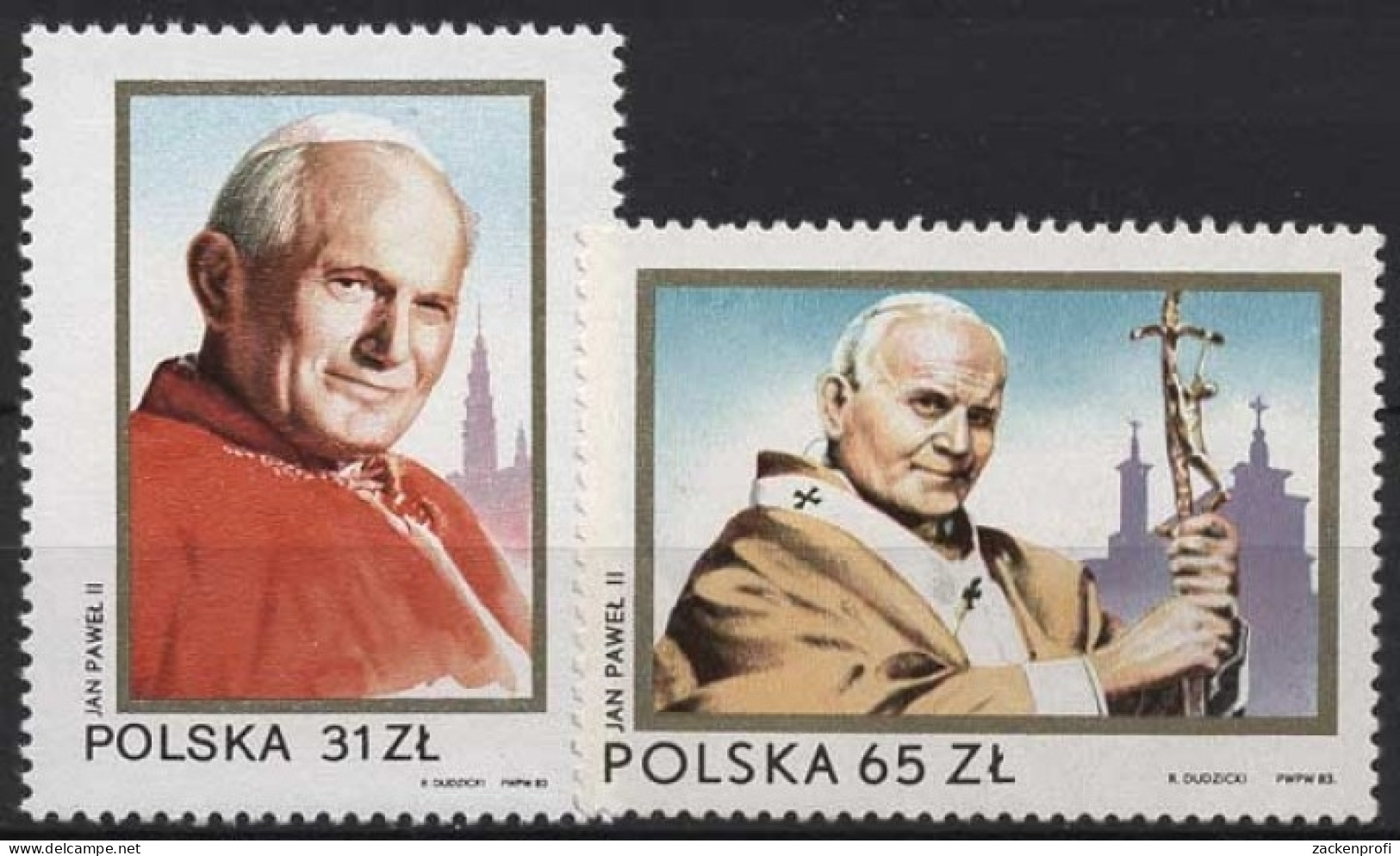 Polen 1983 2. Besuch Von Papst Johannes Paul II. In Polen 2868/69 Postfrisch - Neufs