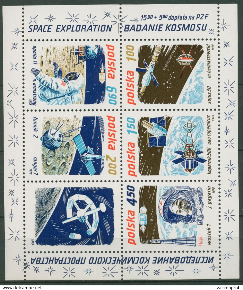 Polen 1979 Weltraumforschung Block 80 Postfrisch (C93314) - Blocks & Kleinbögen