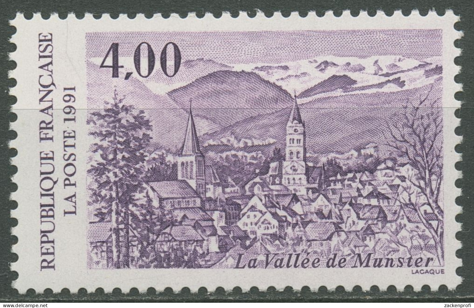 Frankreich 1991 Tourismus Münstertal Vogesen 2843 Postfrisch - Neufs
