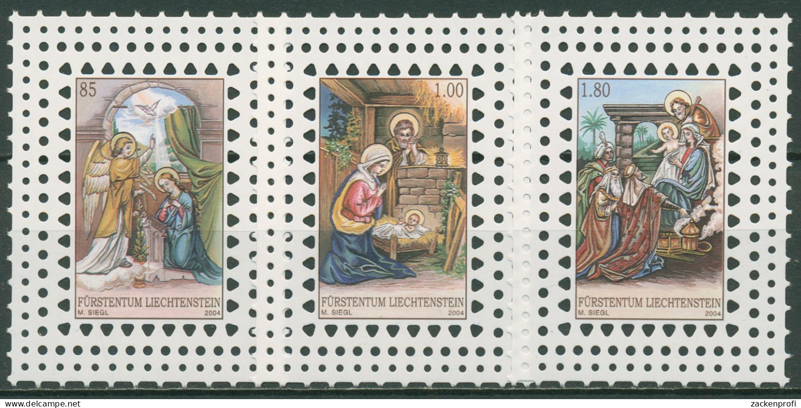 Liechtenstein 2004 Weihnachten Andachtsbilder 1361/63 Postfrisch - Unused Stamps