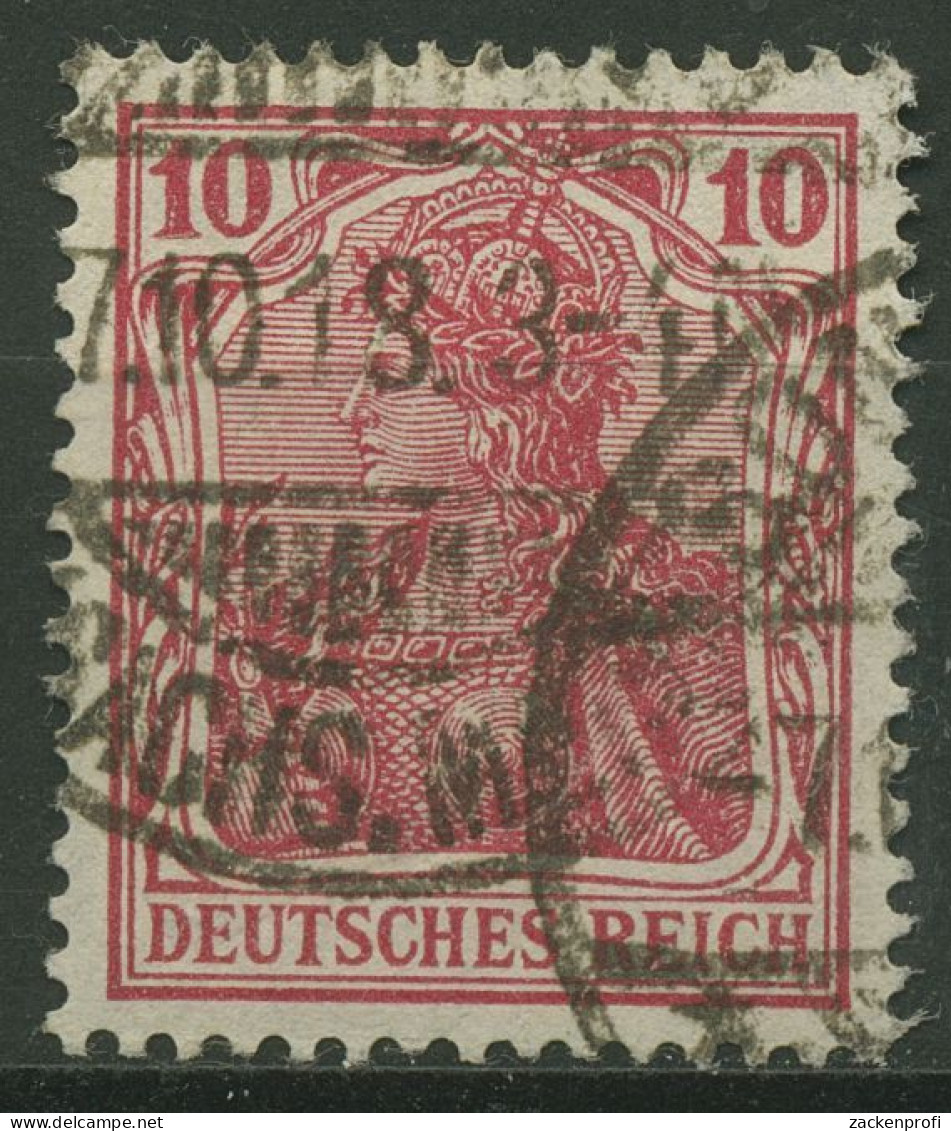 Deutsches Reich 1915/19 Germania Kriegsdruck 86 II A Gestempelt Geprüft - Gebraucht