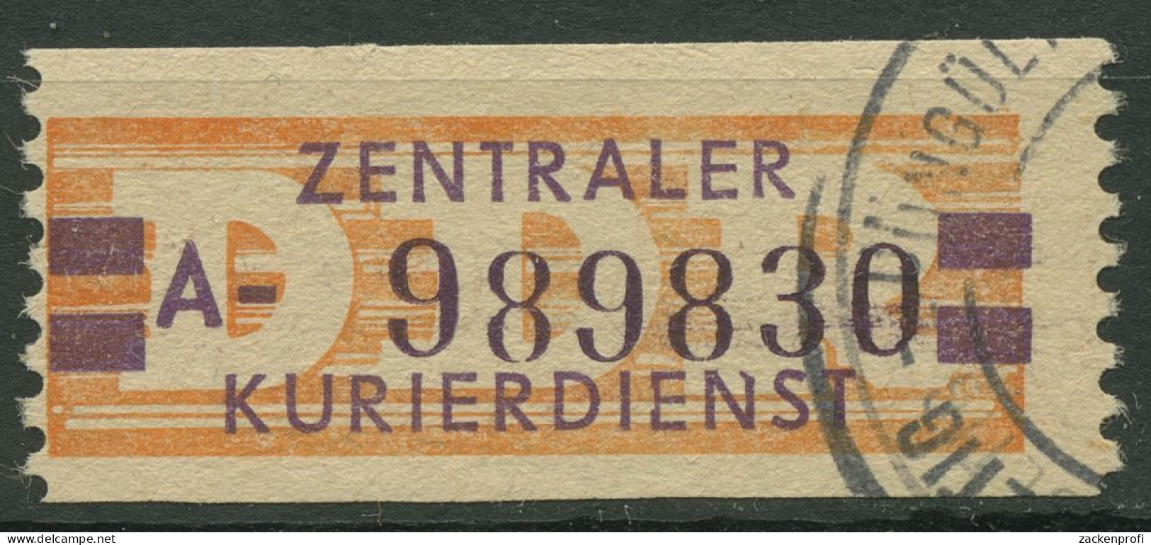 DDR 1958 Wertstreifen Für Den ZKD 23 A Nachdruck Gestempelt Ungültig - Otros & Sin Clasificación