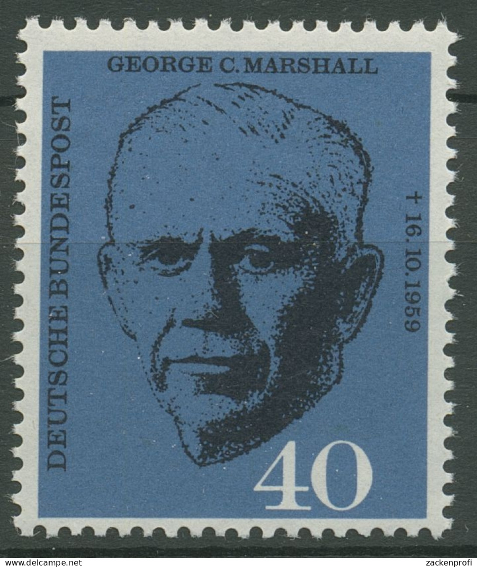 Bund 1960 General George C. Marshall 344 Postfrisch - Unused Stamps