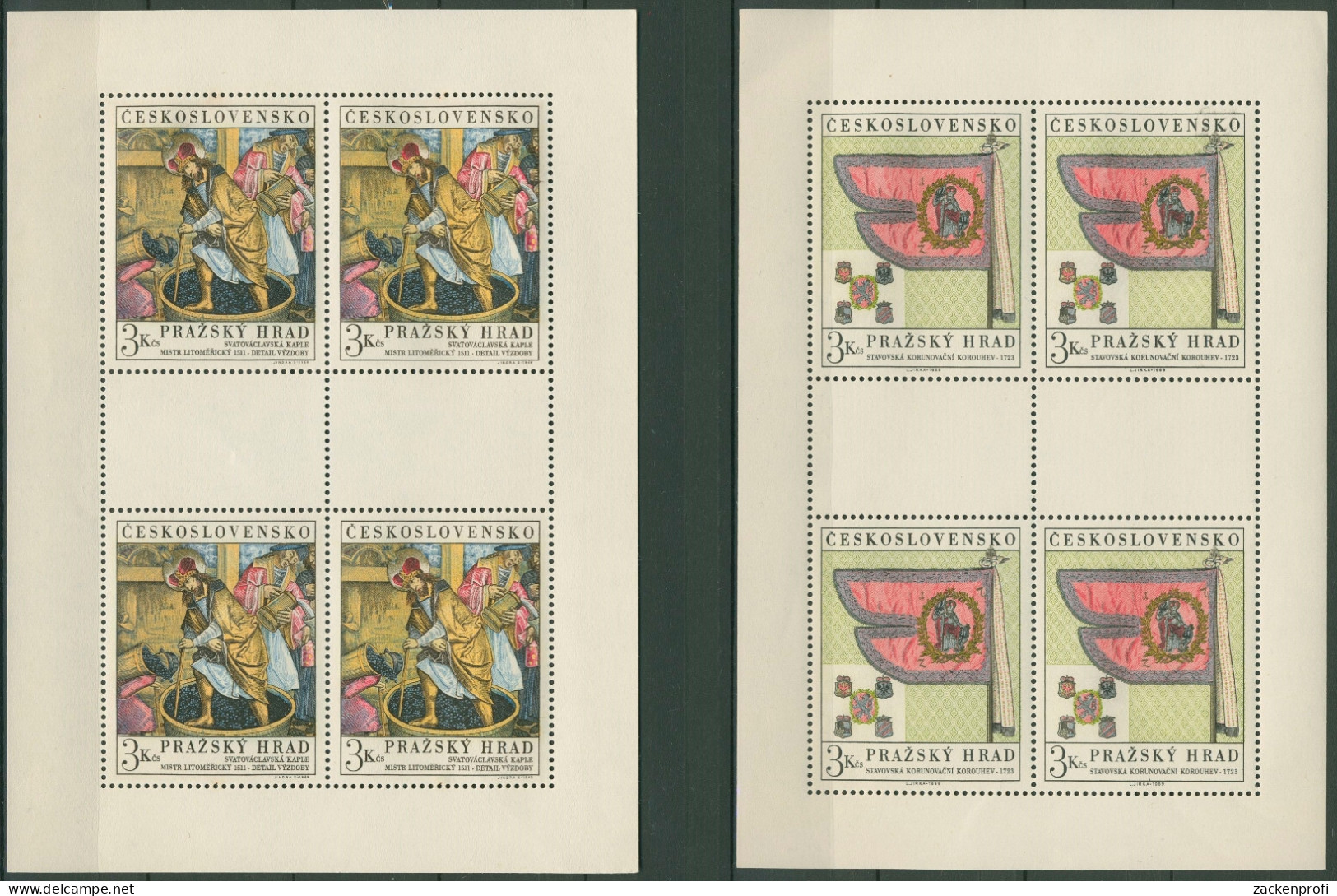 Tschechoslowakei 1969 Prager Burg Kleinbogen 1876/77 K Postfrisch (C91908) - Blocks & Sheetlets