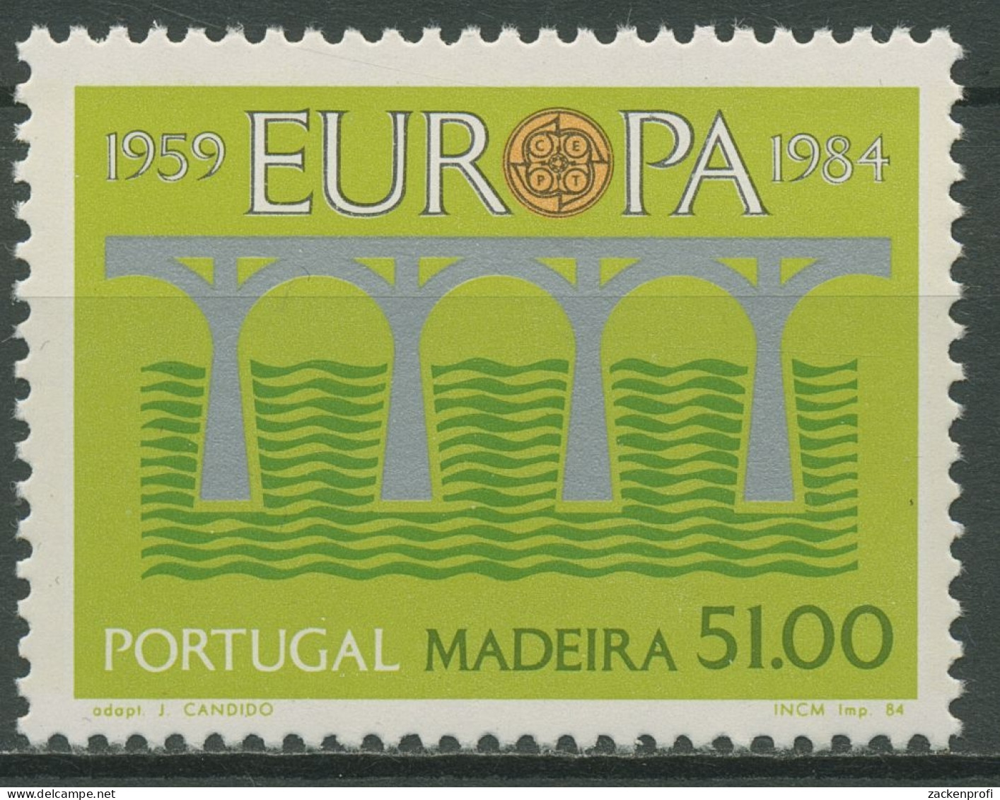 Portugal - Madeira 1984 Europa CEPT Post-/Fernmeldewesen Brücke 90 Postfrisch - Madère