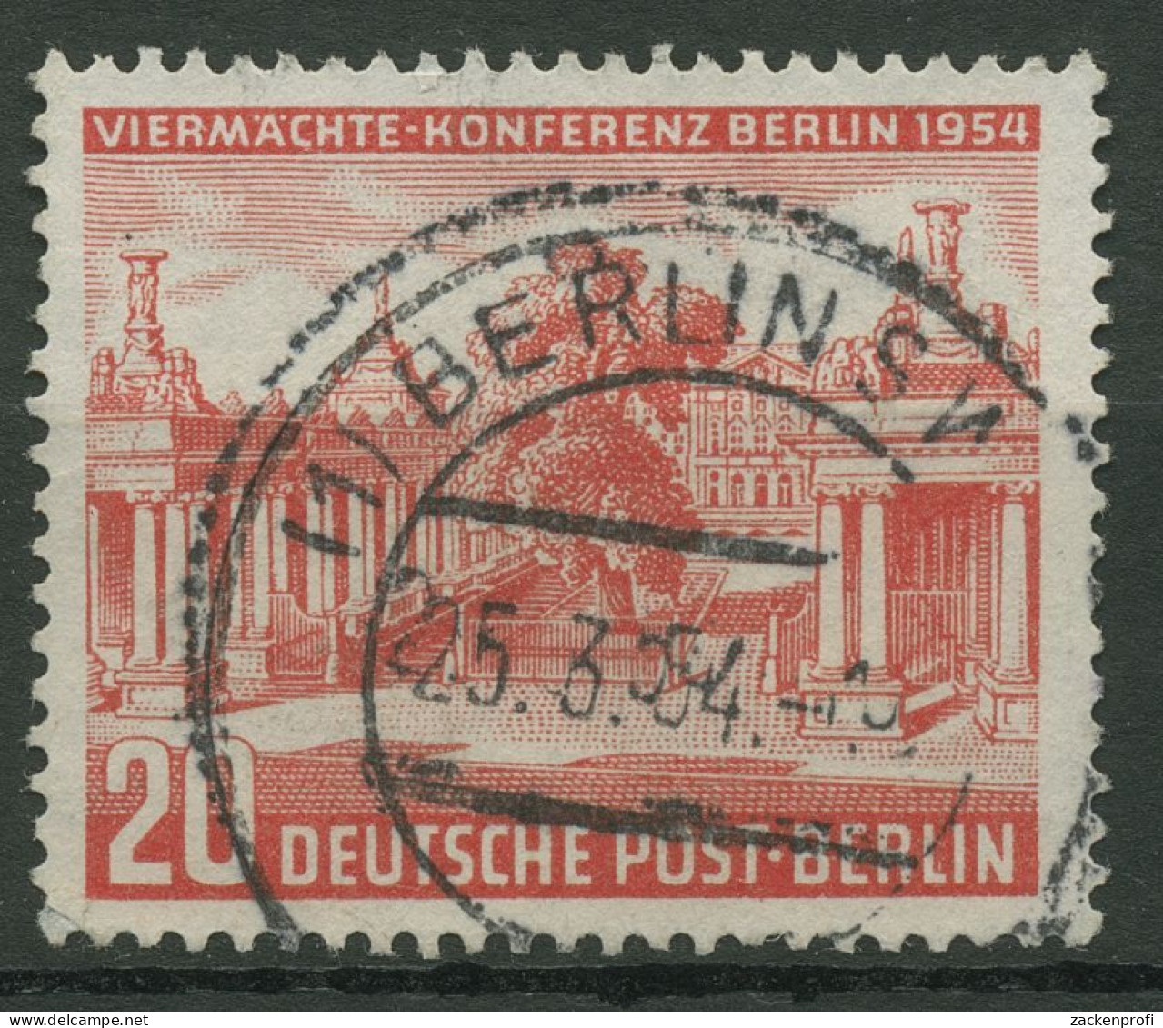 Berlin 1954 Viermächte-Konferenz 116 Mit BERLIN-Stempel - Gebruikt