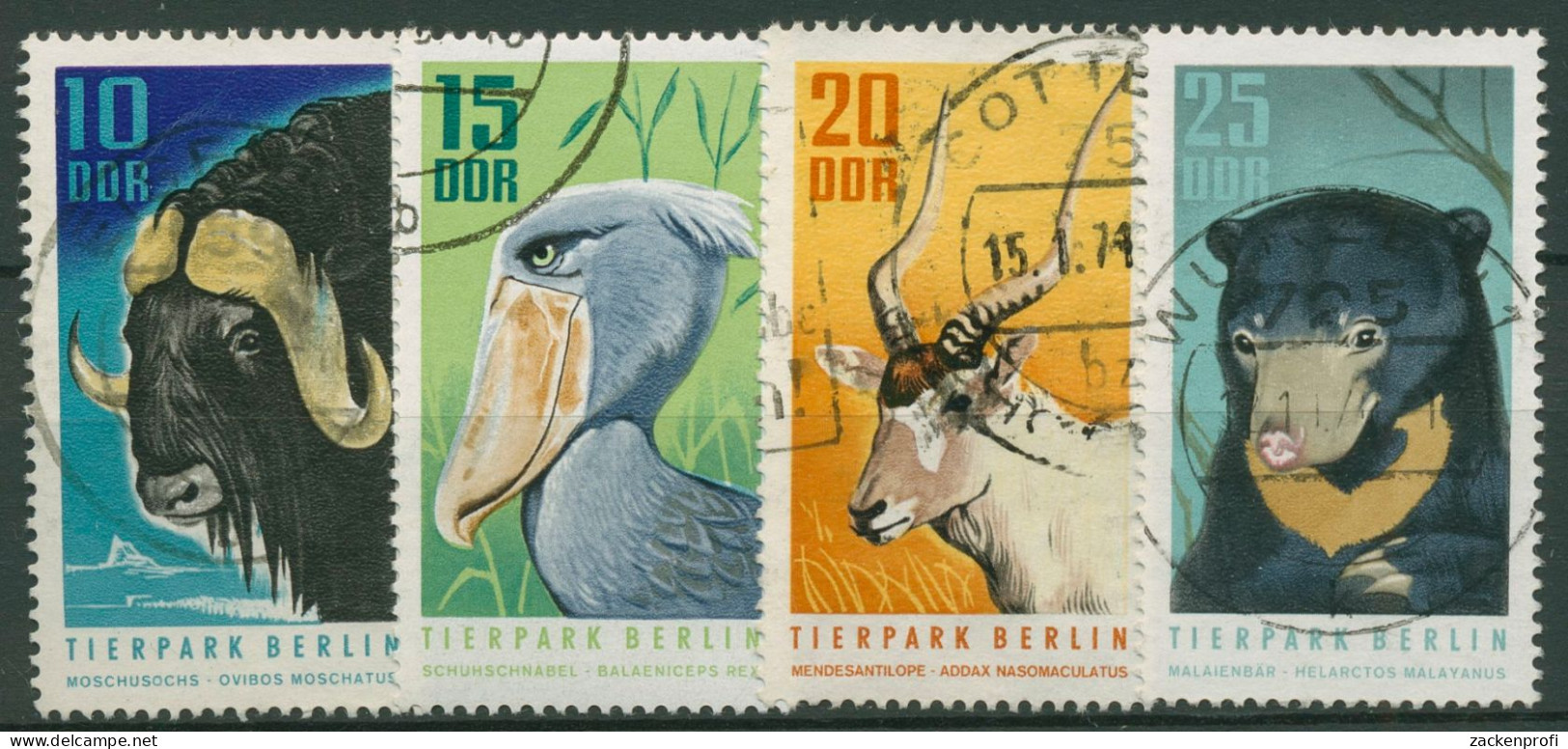 DDR 1970 Tiere Tierpark Berlin Antilope Bär 1617/20 Gestempelt - Usati