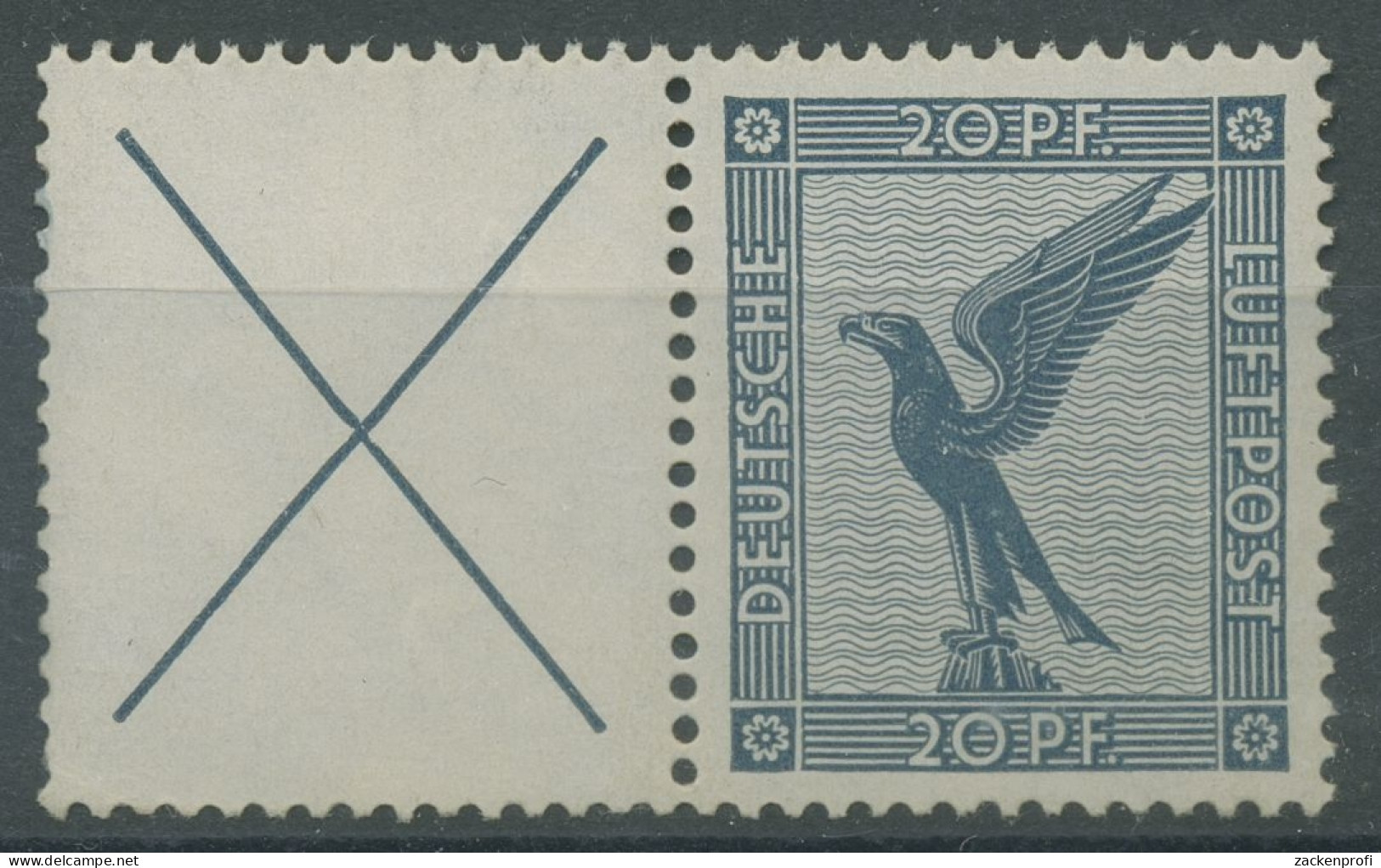 Dt. Reich 1926 Flugpost Adler Zusammendruck W 21.1 Mit Neugummierung (R19583) - Zusammendrucke