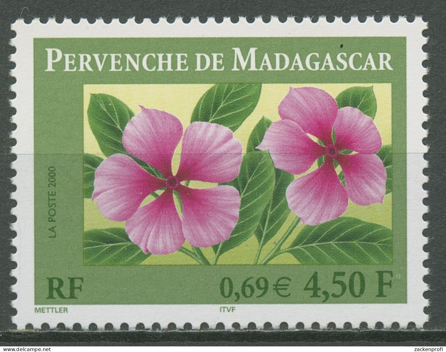 Frankreich 2000 Pflanzen Blumen Immergrün 3447 Postfrisch - Unused Stamps