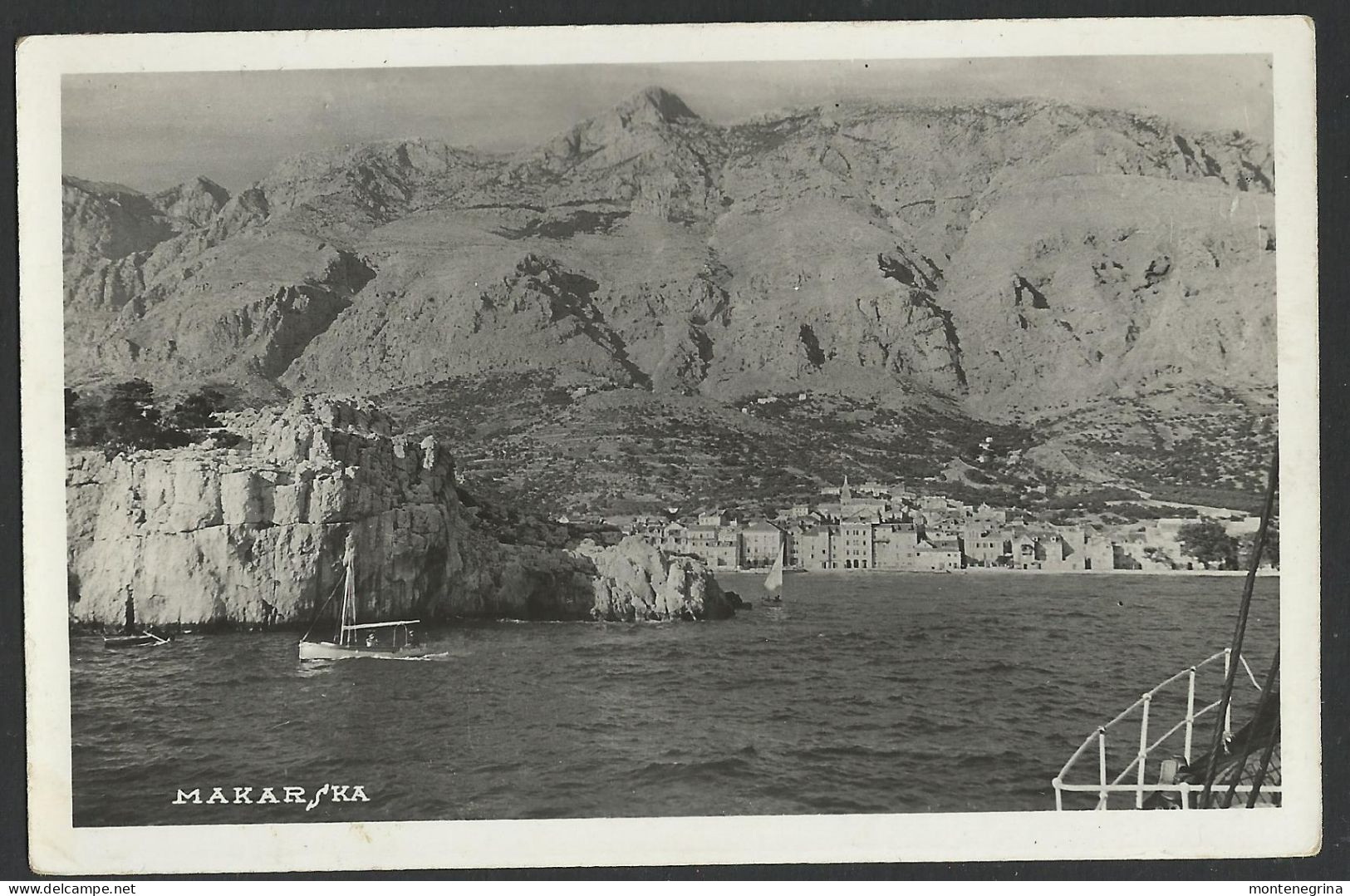 CROATIA MAKARSKA - Panorama - Old 1937 Postcard (see Sales Conditions) 010161 - Croatie